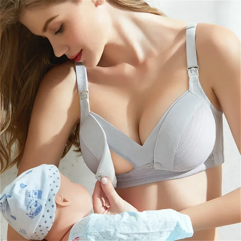 Nursing Bra Sleep - 妊婦用看護ブラ,乳房,綿,ワイヤーなし,睡眠用下着,マタニティレーティング,ママ