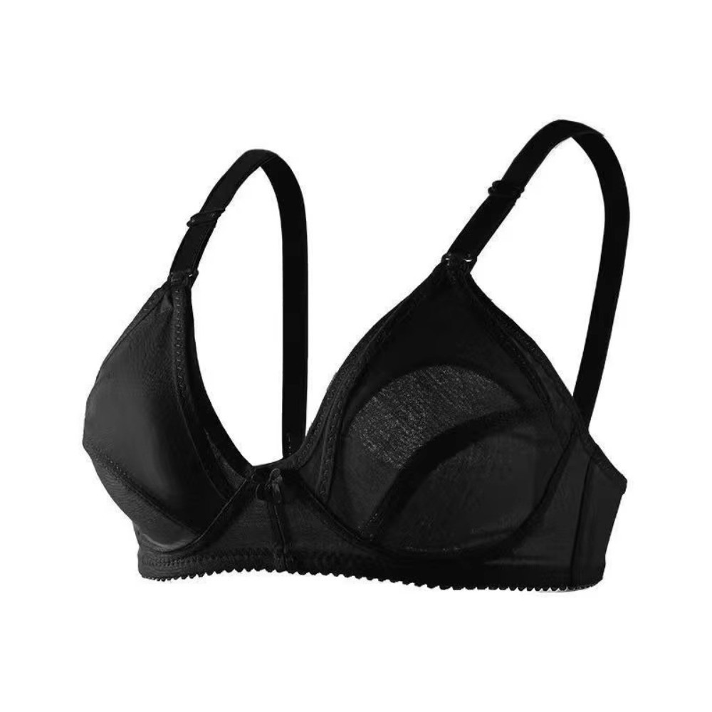 Nursing Bra Sleep - コットンマタニティ授乳ブラ ワイヤーなし プラスサイズ オープンバストブラ スリープ下着 オープンバストデザイン