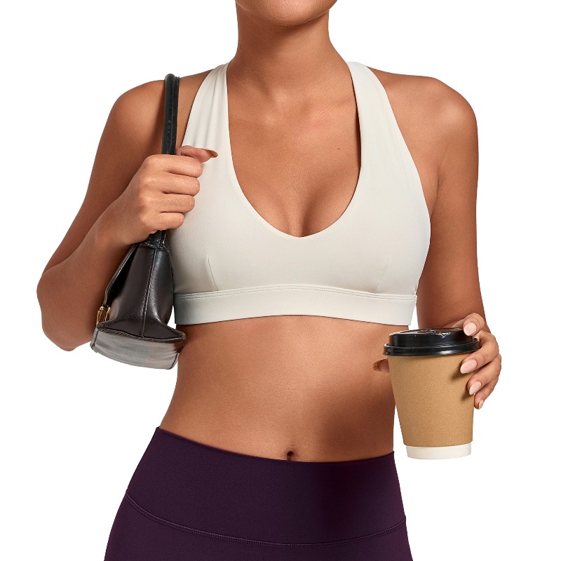 Sports Bra High Impact - サムレス レディース ジム ワークアウト スポーツブラ 集中力アップ