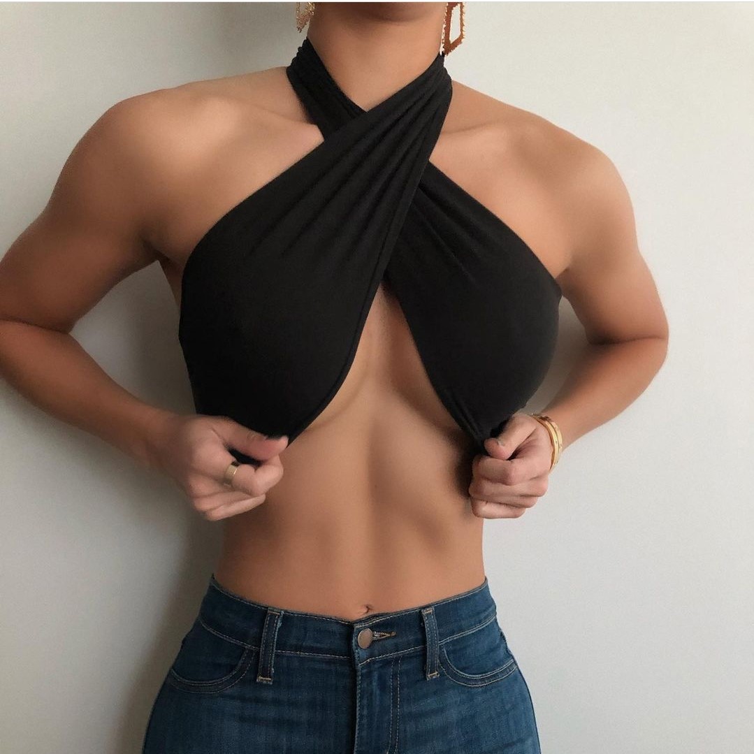 Strapless Bra Backless - 女性のための短い裸の背中のクロップトップ,セクシーなミニトップ,カジュアルなストリートウェア,裸の肩のベスト,ストラップレスベスト,y2kファッション,夏