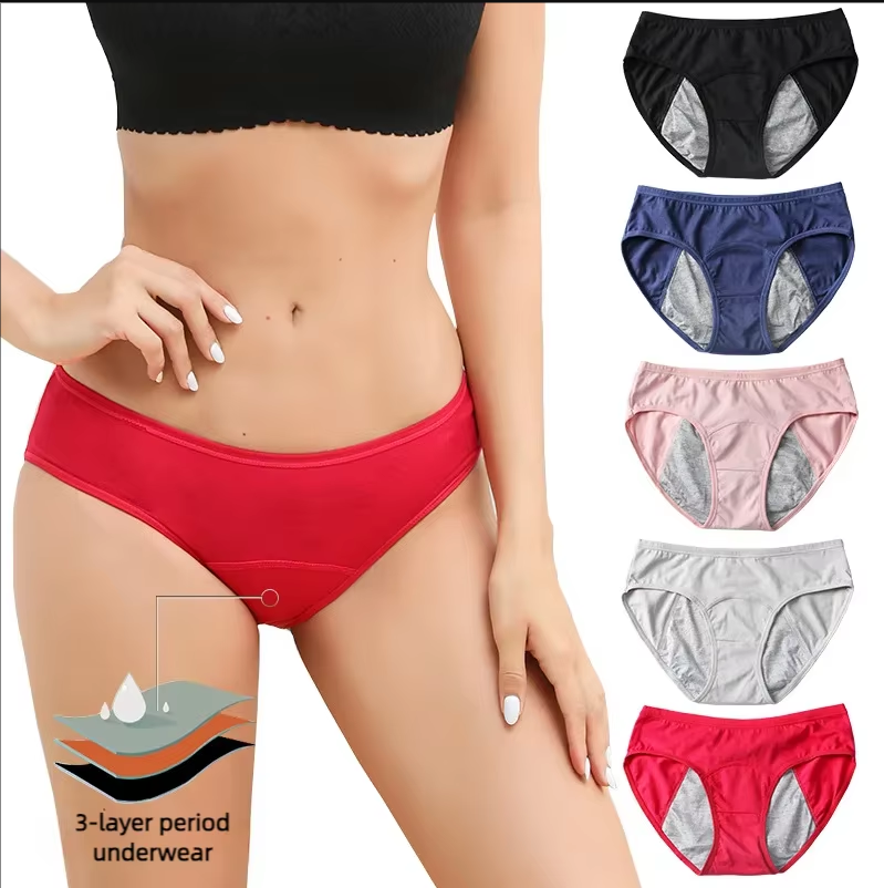 Period Panty Absorbent - ホットセール ミッドライズ シームレス 生理用ショーツ 3層吸収 防漏