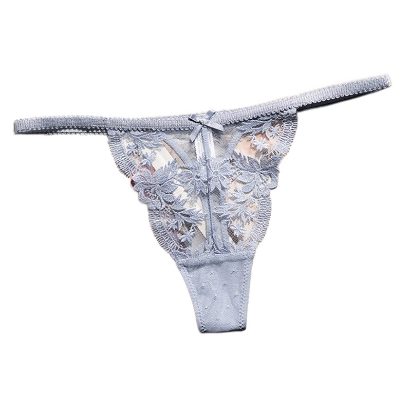 Seamless Underwear Women - レースパンティーセクシーな Tバック女性下着ブリーフ通気性 G ストリングシームレスローウエスト中空アウトパンツサイズ S-XL