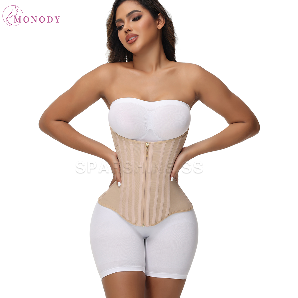 Shapewear Bodysuit Firm - 女性用コロンビア産ガードルコルセット、ボーン入りボディシェイパー、スリムベルト、ウエストトリマー、お腹引き締めシェイプウェア