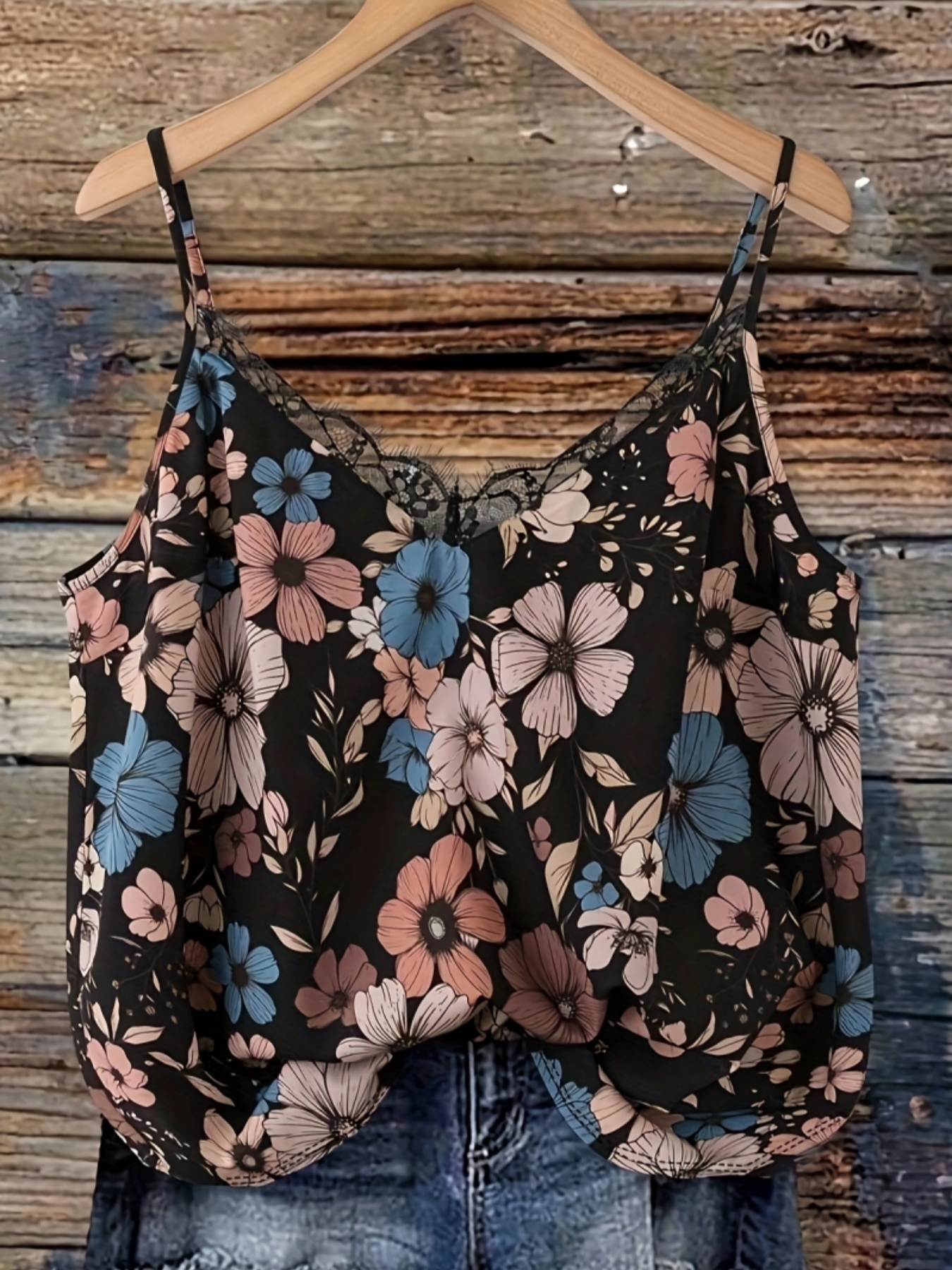 Cami Top Lace - 夏のファッション新しいプラスサイズの女性のセクシーなレースの V ネック小さなサスペンダー