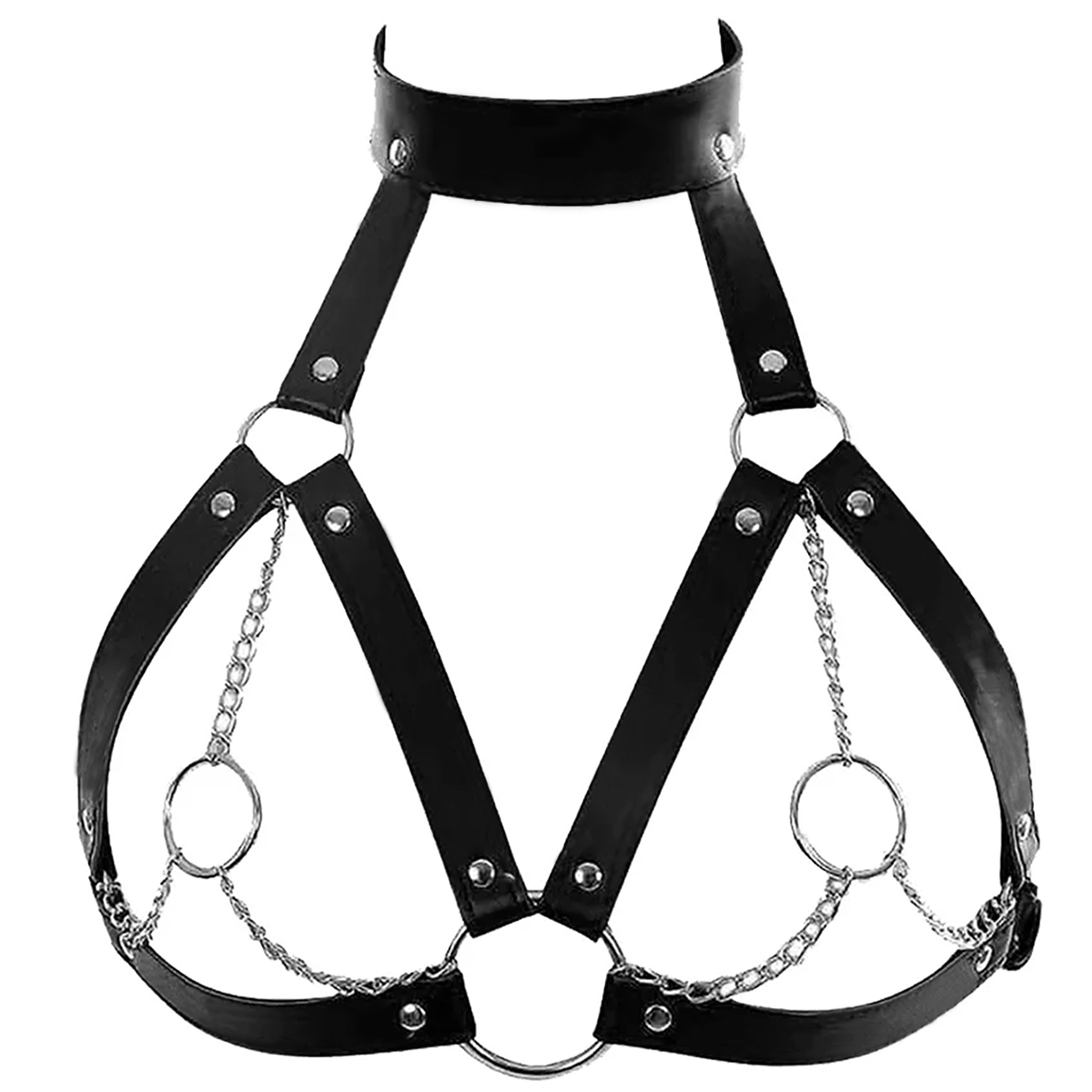Garter Belt Set - 女性のためのゴシックレザーサスペンダー,セクシーなバストハーネス,コルセットベルト,ランジェリー,衣類,ファッションアクセサリー