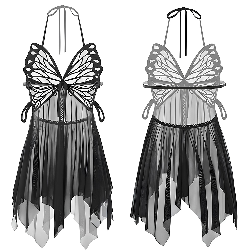 Babydoll Chemise Night - 女性用シュミーズナイトガウン、ポルノ風スリップ、Vネックフルスリップ、ベビードールランジェリー、セクシーナイトガウン、エロティックナイトドレス、ナイトウェア