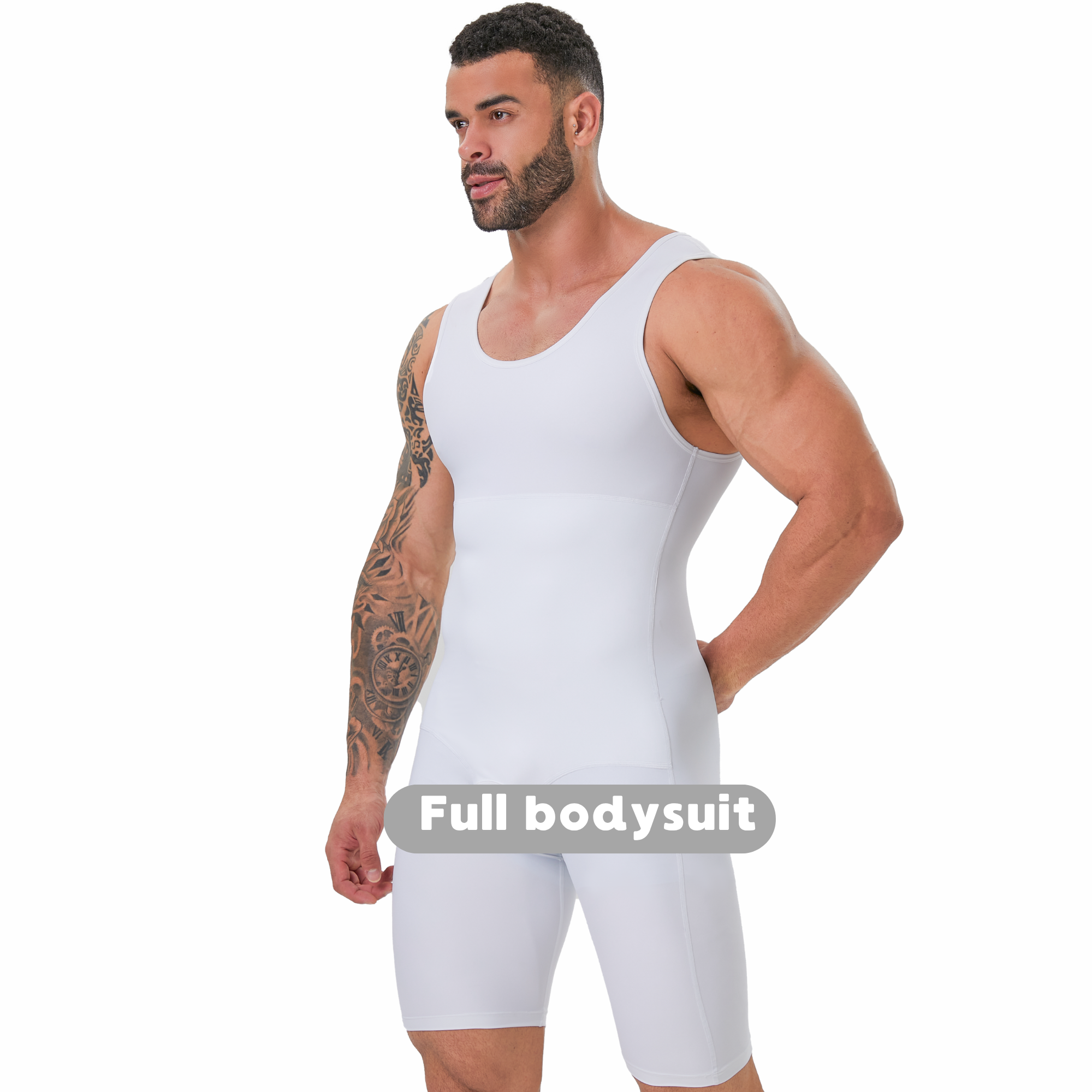 メンズ二重層お腹引き締めシェイプウェアボディスーツ通気性のあ - Shapewear Bodysuit Firm のレビューと価格