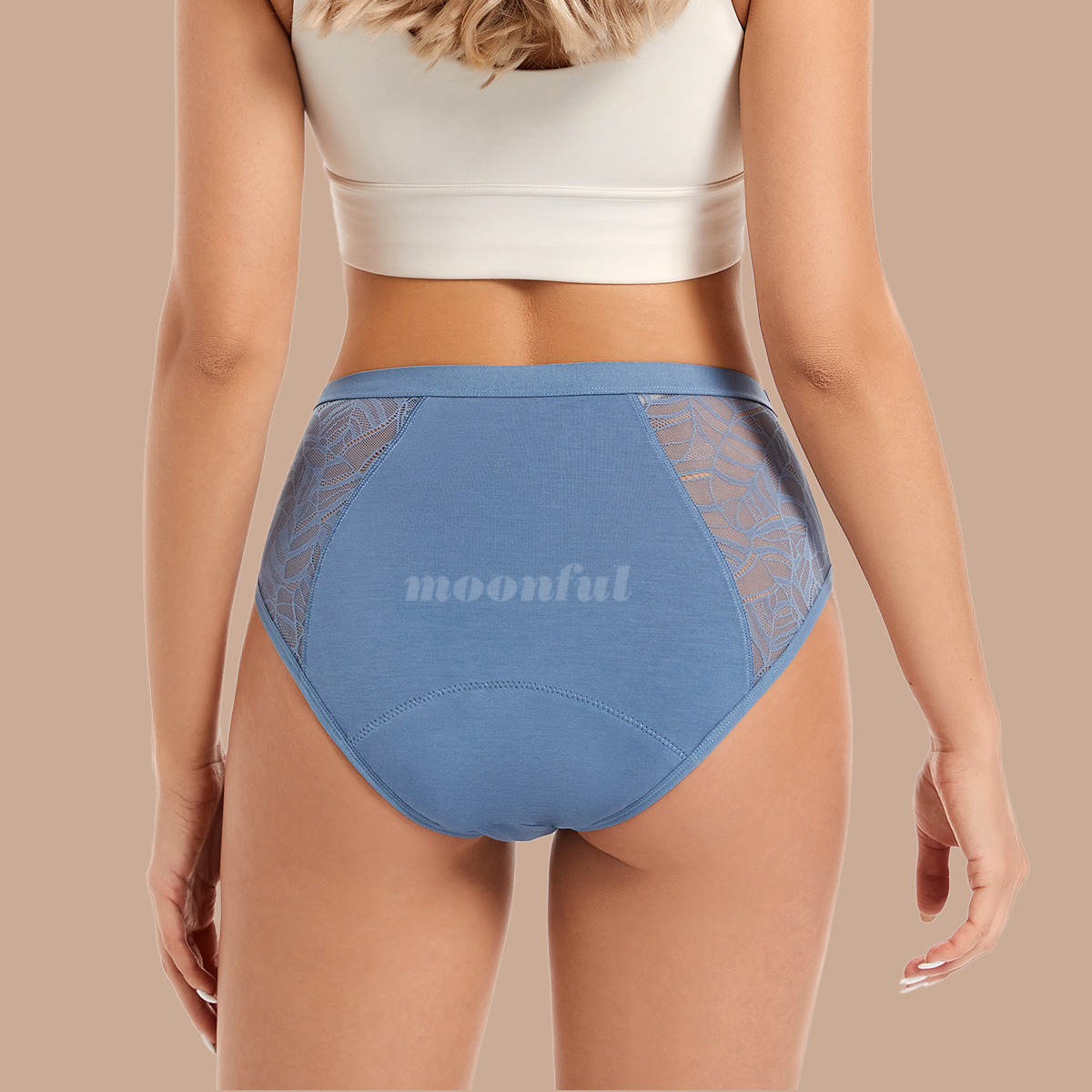 Moonful 女性の月経パンティーハイウエスト漏れ防止 4 - Period Panty Absorbent のレビューと価格