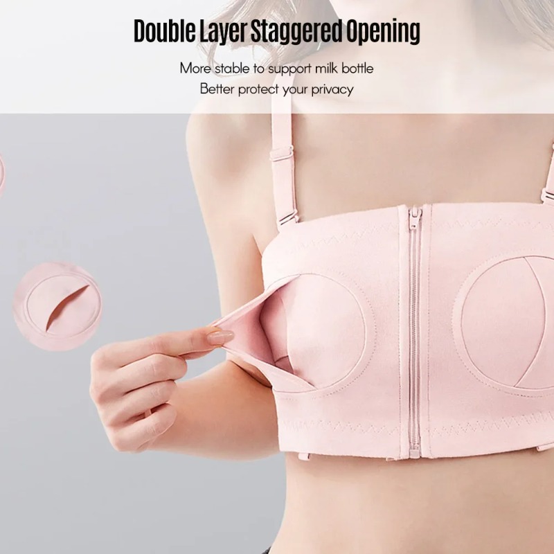 ハンズフリーポンピングブラジャー 調節可能なマタニティ授乳用 - Nursing Bra Sleep のレビューと価格