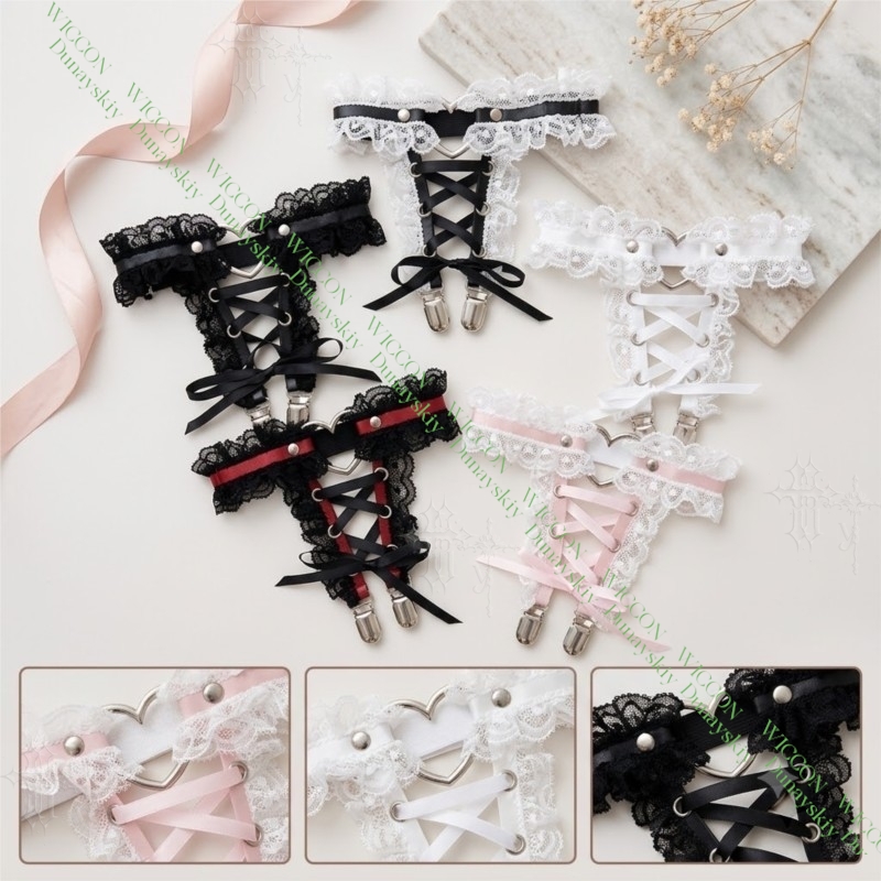 ジライケイ フィギュア リボンバックル レース ハート バイ - Garter Belt Set のレビューと価格