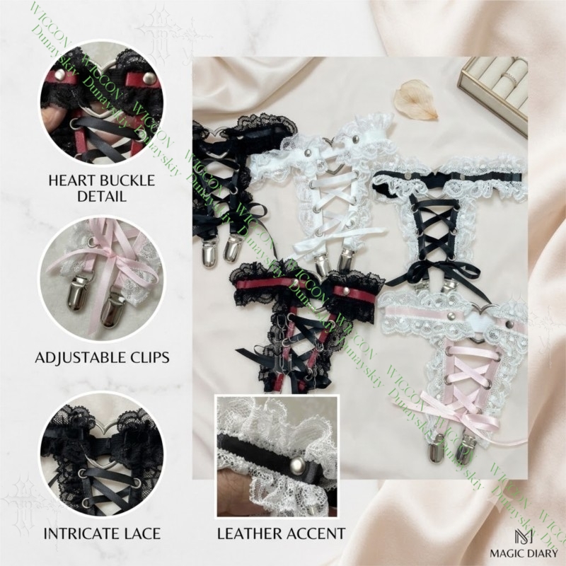ジライケイ フィギュア リボンバックル レース ハート バイ - Garter Belt Set のレビューと価格