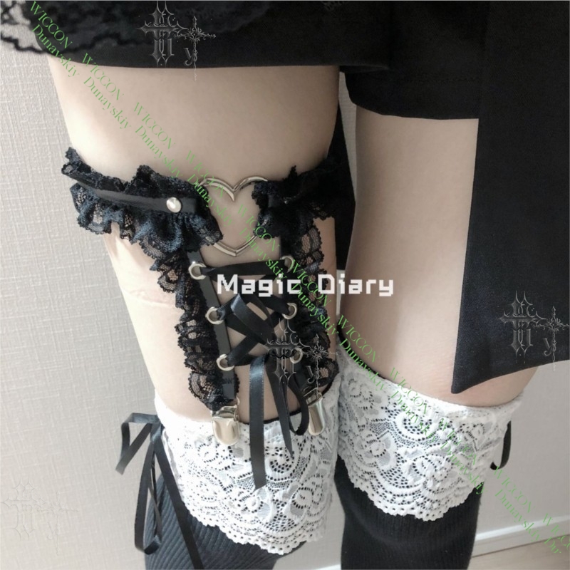 ジライケイ フィギュア リボンバックル レース ハート バイ - Garter Belt Set のレビューと価格