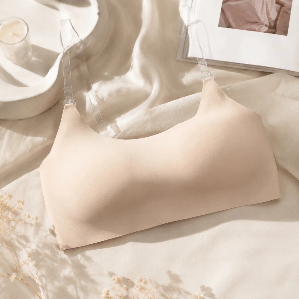 インビジブルストラップワイヤレスブラ、シームレス薄型カップ、 - Strapless Bra Backless のレビューと価格