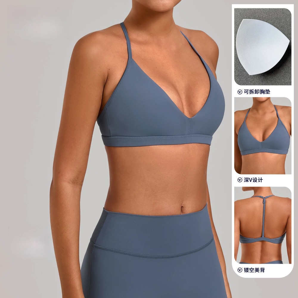 ジムワークアウトフィットネストップ調節可能なストラップヨガブ - Sports Bra High Impact のレビューと価格