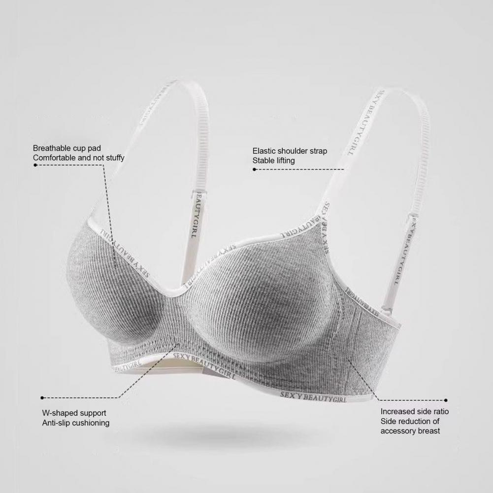 女性用ディープVワイヤレスブラ、ソフトプッシュアップブラレッ - Bralette Wireless Soft のレビューと価格