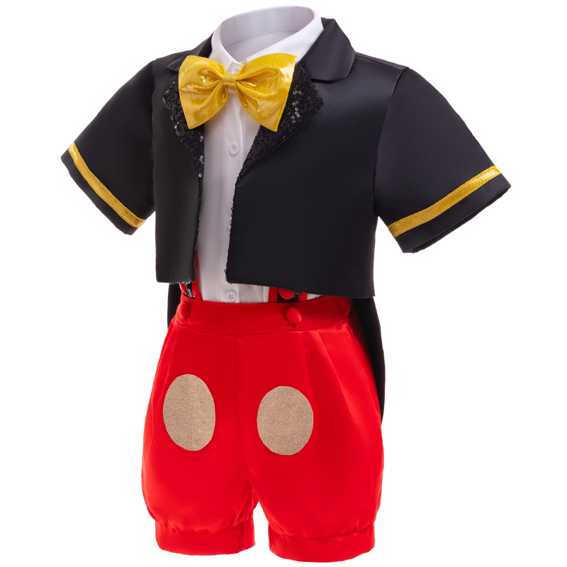 子供のための漫画のマウスのコスプレ衣装,蝶ネクタイ,トップ, - Boyshort Underwear のレビューと価格