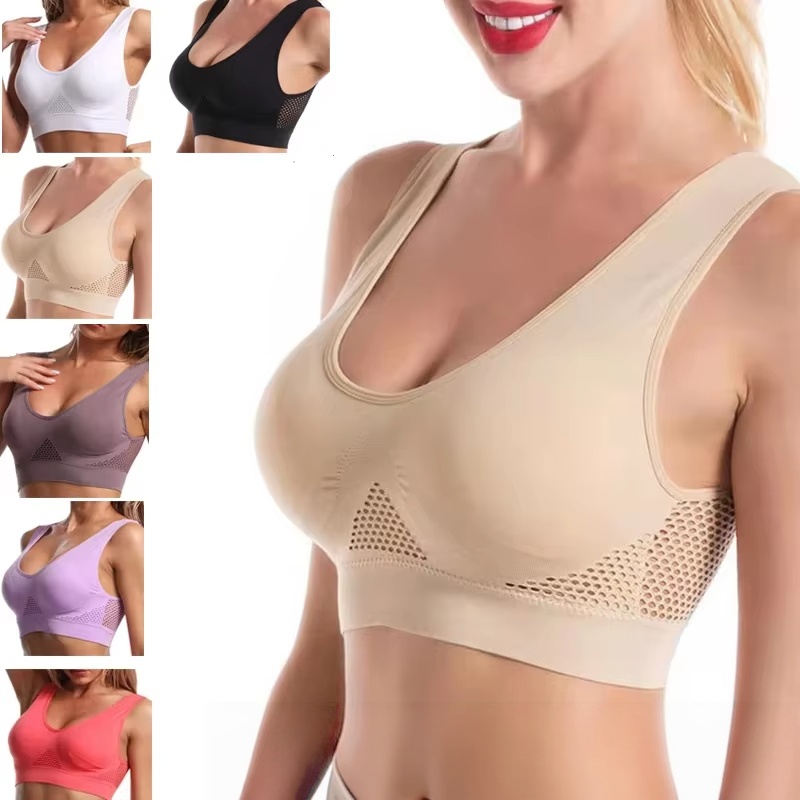 プラスサイズ 1枚入り レディーススポーツブラ 大きいサイズ - Seamless Underwear Women のレビューと価格