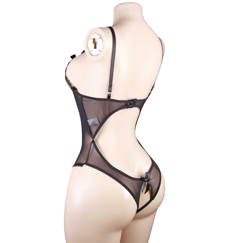 女性用セクシーオープンブラストラップランジェリーレースナイト - Babydoll Chemise Night のレビューと価格