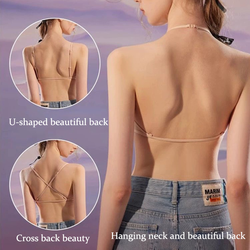 女性のシームレスなブラジャーディープ V ネックブラジャー調 - Bralette Wireless Soft のレビューと価格