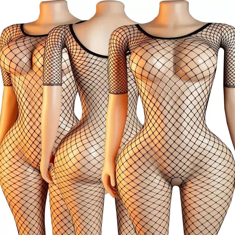 網タイツボンデージ緊縛ボディストッキングクロッチレス透明ポル - Bodystocking Fishnet のレビューと価格