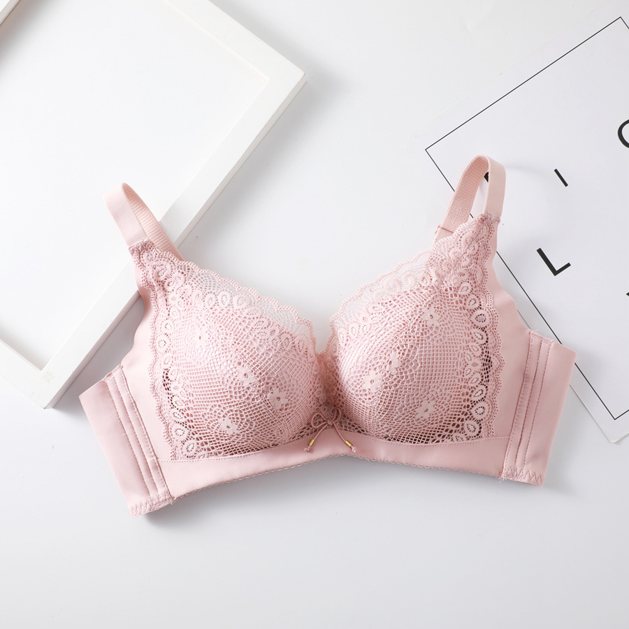 女性のためのシームレスな花柄のレースブラ,シームレスで柔らか - Bralette Wireless Soft のレビューと価格