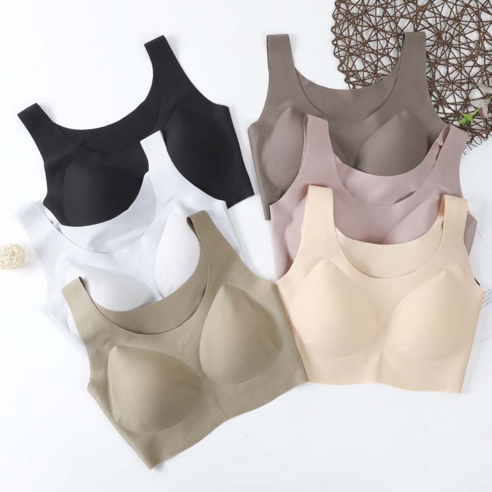 ソフトフィットワイヤレスブラ プッシュアップ耐衝撃シームレス - Bralette Wireless Soft のレビューと価格