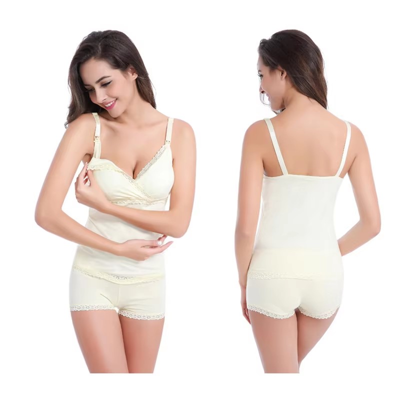 マタニティウェア レディーススリープブラ 下着 授乳ブラジャ - Nursing Bra Sleep のレビューと価格