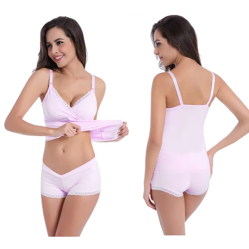マタニティウェア レディーススリープブラ 下着 授乳ブラジャ - Nursing Bra Sleep のレビューと価格