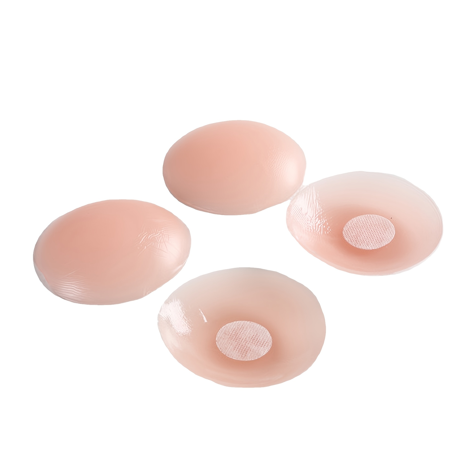 再利用可能なシリコンニップルカバー4個セット、ストラップなし - Silicone Bra Adhesive のレビューと価格