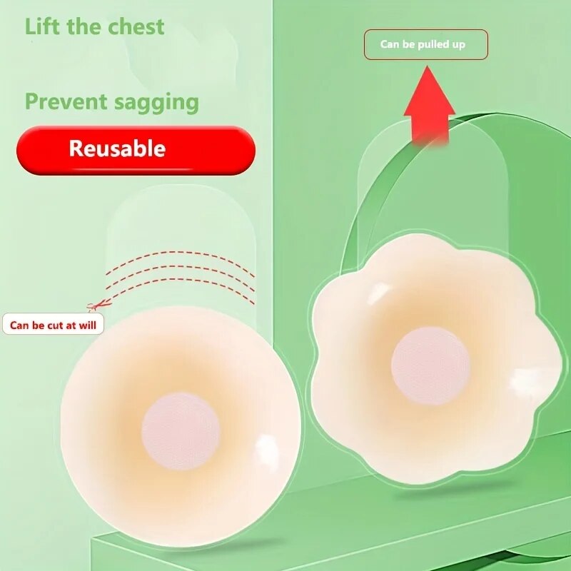 女性のためのシリコン乳首カバー,目に見えないステッカー,パッ - Push Up Bra Padded のレビューと価格
