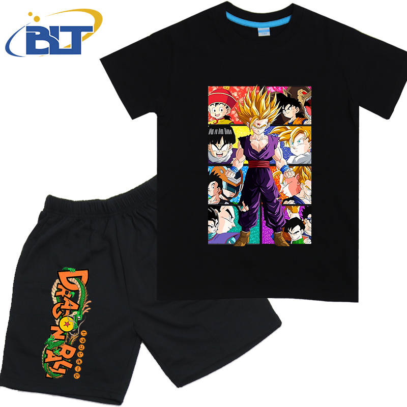 ドラゴンボール孫悟空アニメ Tシャツセット子供綿半袖ショーツ - Boyshort Underwear のレビューと価格