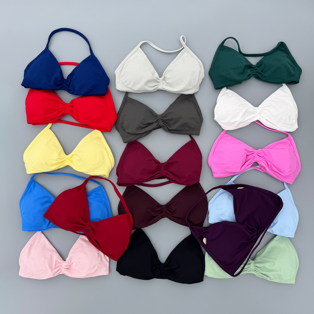 スポーツストラップブラ ヨガ下着 レディース ジムトップ ラ - Sports Bra High Impact のレビューと価格