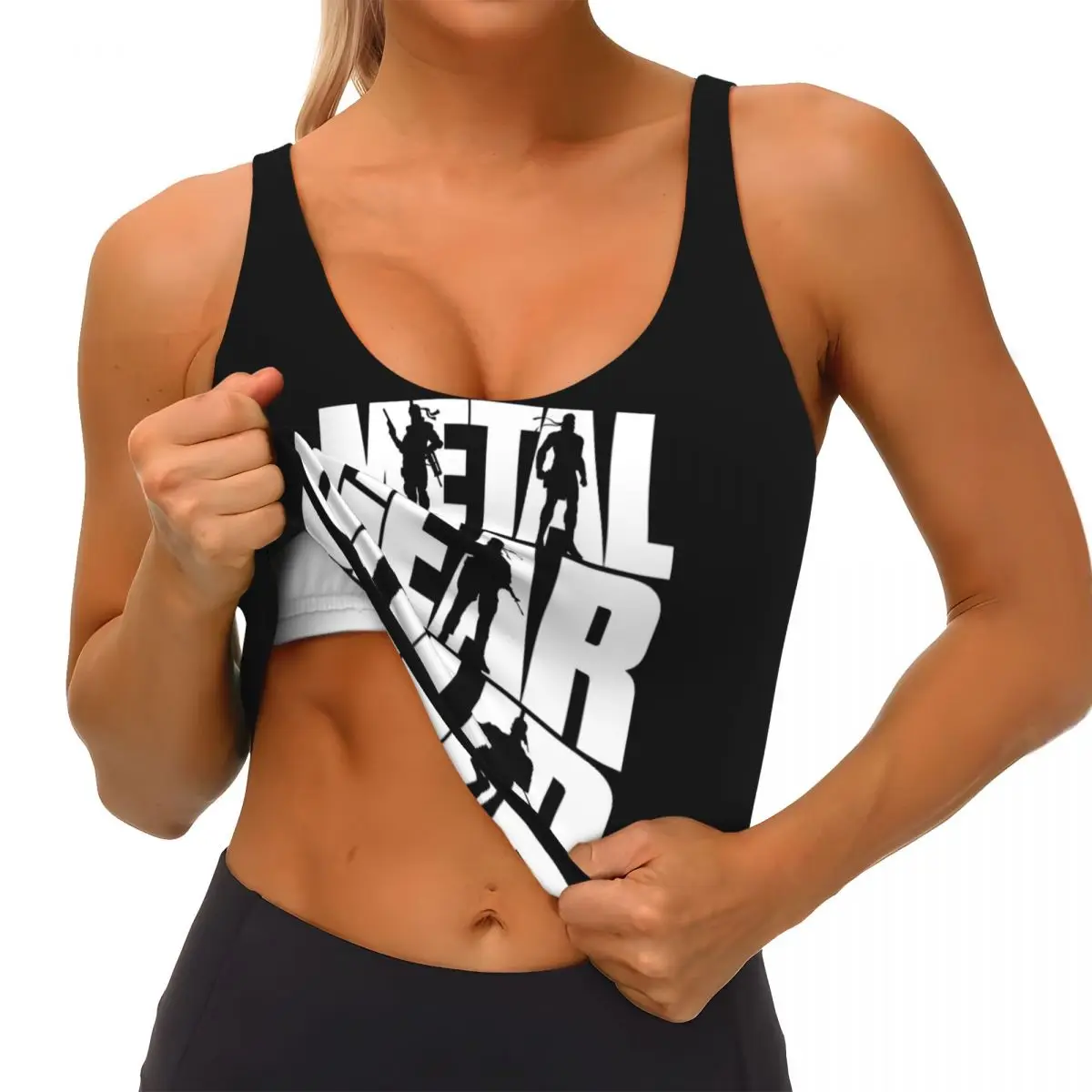 カスタムメタルギアソリッド女性用スポーツブラハイインパクトベ - Sports Bra High Impact のレビューと価格