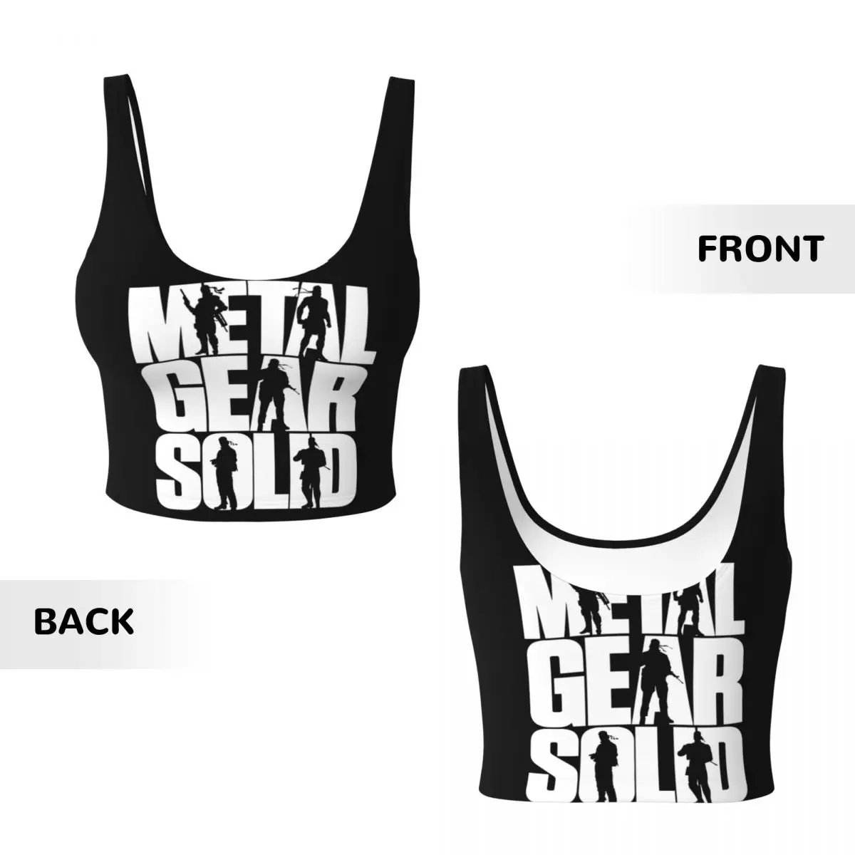 カスタムメタルギアソリッド女性用スポーツブラハイインパクトベ - Sports Bra High Impact のレビューと価格