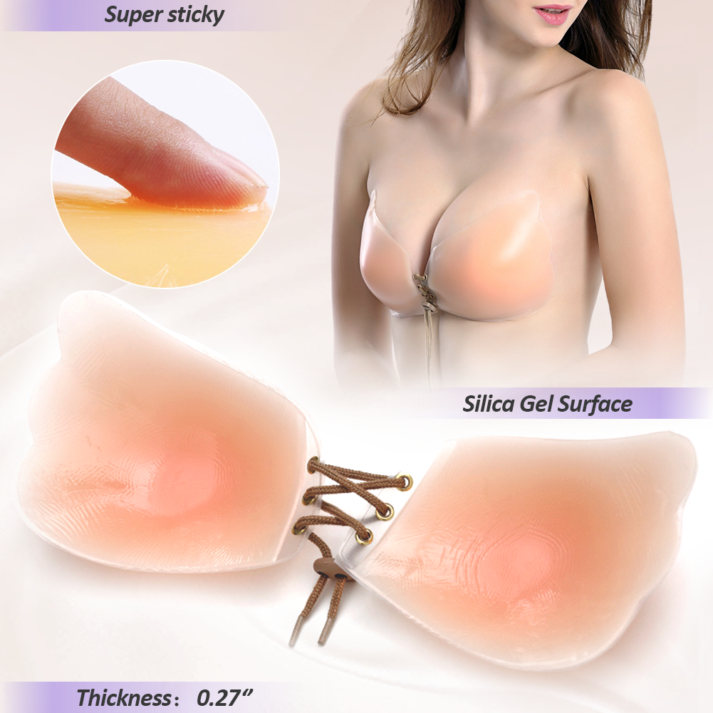 Weichens バストリフト粘着ブラジャー目に見えないスト - Silicone Bra Adhesive のレビューと価格