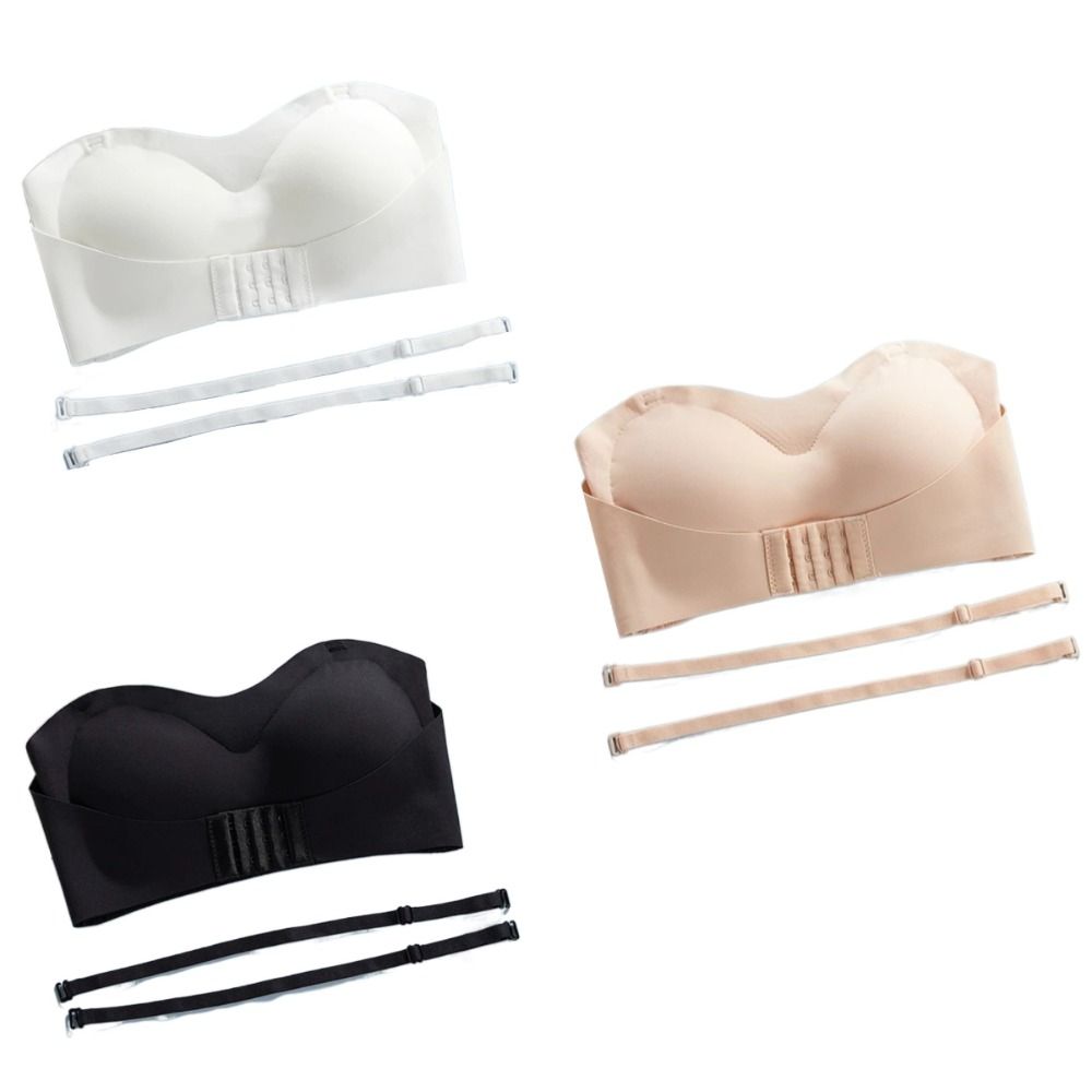 ソフトプッシュアップストラップレス目に見えないブラジャーノン - Bralette Wireless Soft のレビューと価格