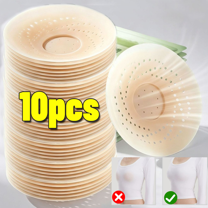 2-10 個目に見えない自己粘着胸パッド再利用可能な通気性の - Silicone Bra Adhesive のレビューと価格