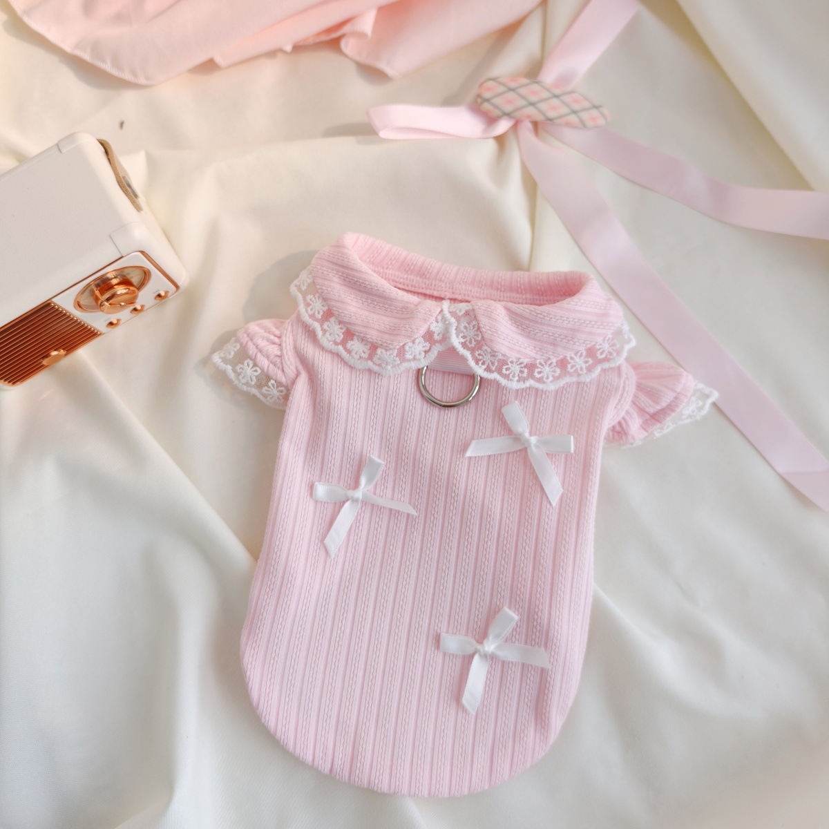 ペット用春のレースボウベスト、テディ・ヨークシャー・ペットT - Lace Teddy Lingerie のレビューと価格