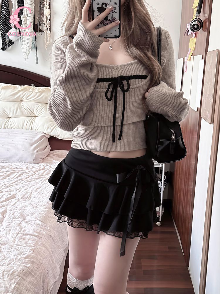 日本のヴィンテージ風コケット3点セット レディース キャミソ - Cami Top Lace のレビューと価格
