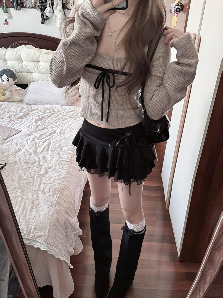 日本のヴィンテージ風コケット3点セット レディース キャミソ - Cami Top Lace のレビューと価格