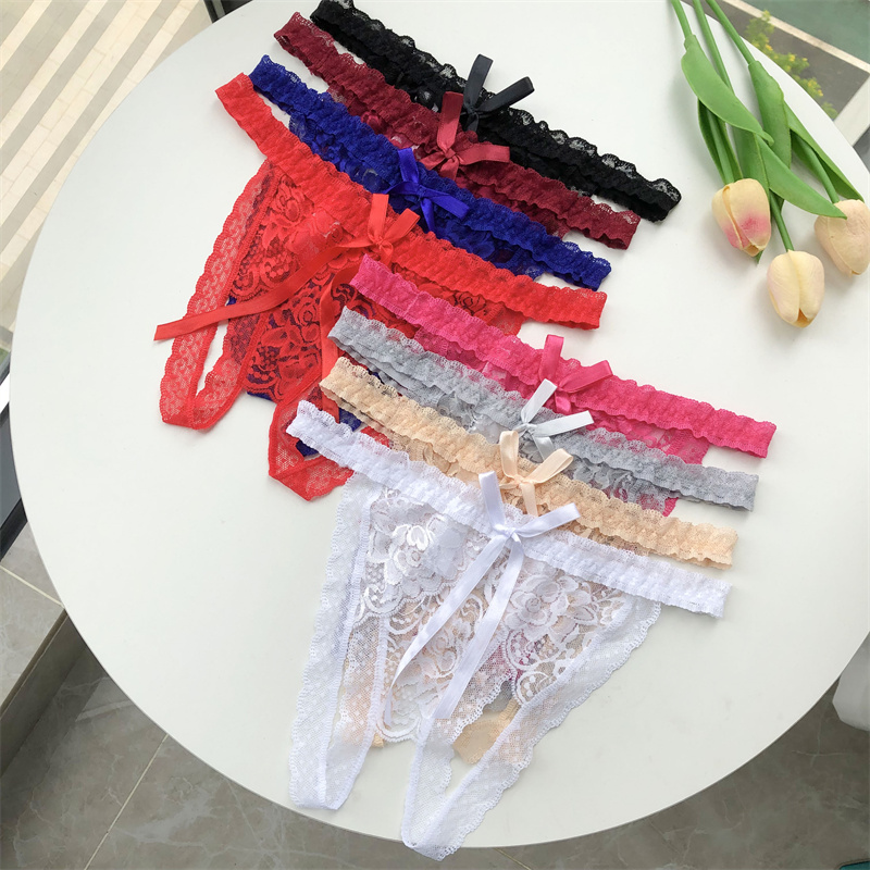 カスタマイズされた G ストリングパンティークリスタル文字パ - Thong Bikini Women のレビューと価格