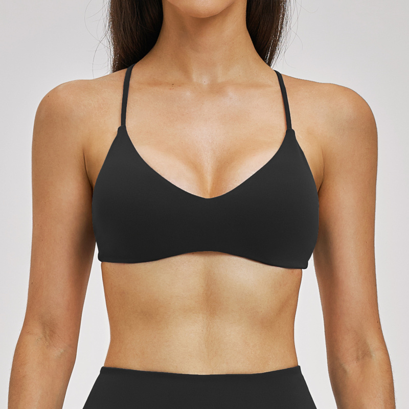 バックレスヨガブラ ジム レディース スポーツ サマー ラン - Sports Bra High Impact のレビューと価格