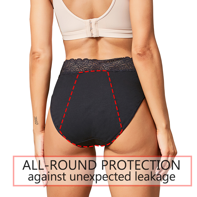綿素材で快適、環境に優しい4層構造の漏れ防止吸収性のある女性 - Period Panty Absorbent のレビューと価格