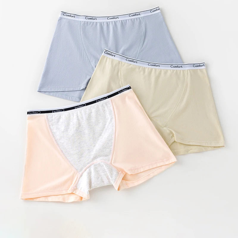 女性用コットン月経パンティー,生理用下着,漏れ防止,ハイウエ - Boyshort Underwear のレビューと価格