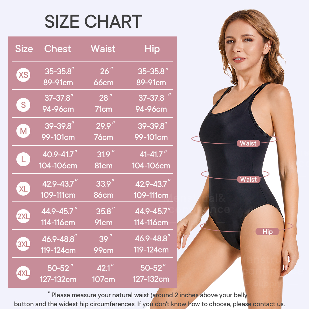 女性用生理用水着 ワンピース 漏れ防止 防水 生理用水着 高 - Period Panty Absorbent のレビューと価格
