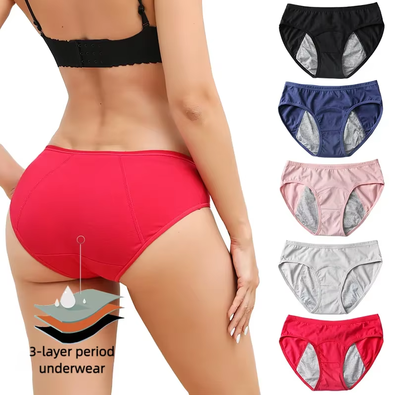 ホットセール ミッドライズ シームレス 生理用ショーツ 3層 - Period Panty Absorbent のレビューと価格
