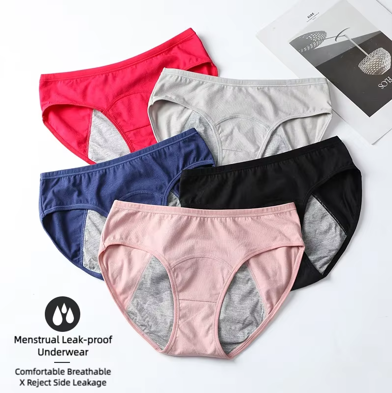 ホットセール ミッドライズ シームレス 生理用ショーツ 3層 - Period Panty Absorbent のレビューと価格