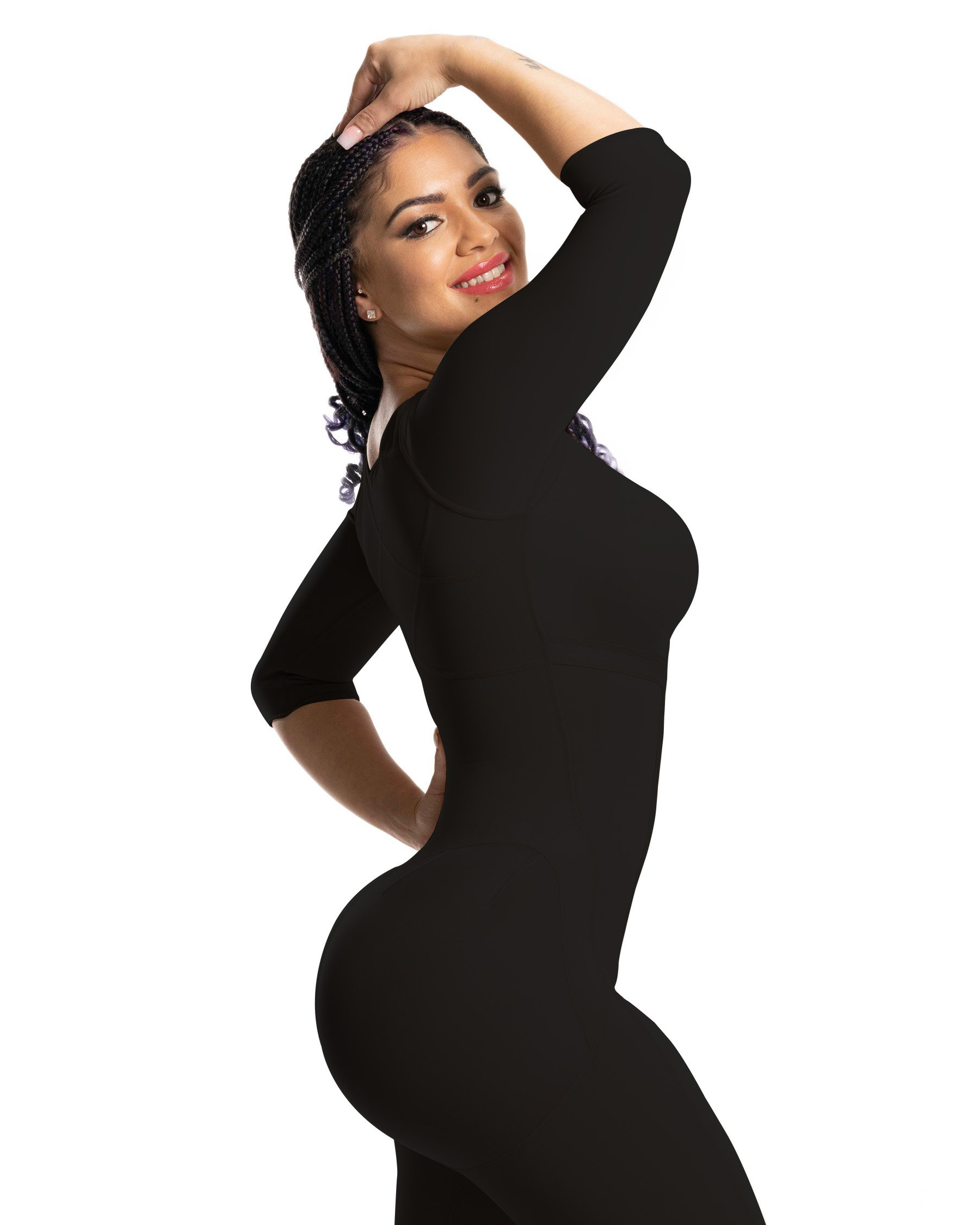 Fajas colombianas-サスペンダー,長袖,高圧 - Shapewear Bodysuit Firm のレビューと価格