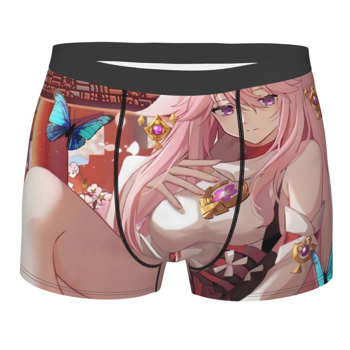 原神インパクト八重巫女ボクサーパンツ男性 3D プリント男性 - Boyshort Underwear のレビューと価格