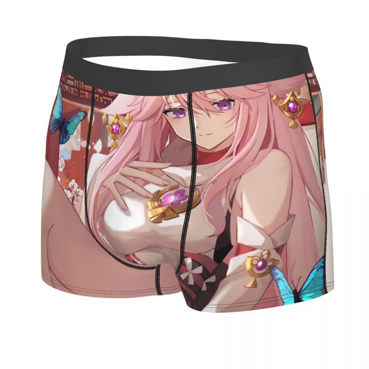 原神インパクト八重巫女ボクサーパンツ男性 3D プリント男性 - Boyshort Underwear のレビューと価格
